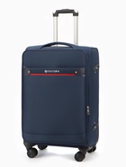 Чемодан на колёсах TEXTURA, кодовый замок, с увеличением, 42×26×68 см, 24", синий - Фото 3