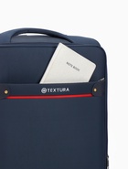 Чемодан на колёсах TEXTURA, 74 л, кодовый замок, с увеличением, 42×26×68 см, 24", синий  (артикул 10940841)  большой выбор товаров оптом и в розницу по низким ценам с доставкой