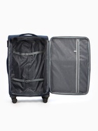 Чемодан на колёсах TEXTURA, 109 л, кодовый замок, текстильный, с увеличением, 47×30×78 см, 28", синий - Фото 11