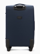 Чемодан на колёсах TEXTURA, кодовый замок, текстильный, с увеличением, 47×30×78 см, 28", синий - Фото 5