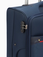 Чемодан на колёсах TEXTURA, кодовый замок, текстильный, с увеличением, 47×30×78 см, 28", синий - Фото 9