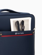 Чемодан на колёсах TEXTURA, 109 л, кодовый замок, текстильный, с увеличением, 47×30×78 см, 28", синий - Фото 10
