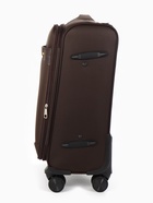 Чемодан на колёсах TEXTURA, текстильный, кодовый замок, с увеличением, 36×25×58 см, 20", коричневый - Фото 4