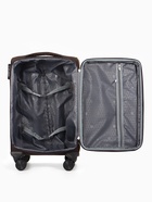 Чемодан на колёсах TEXTURA, текстильный, кодовый замок, с увеличением, 36×25×58 см, 20", коричневый - Фото 8