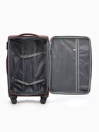 Чемодан на колёсах TEXTURA, кодовый замок, с увеличением, 42×26×68 см, 24", коричневый - Фото 12