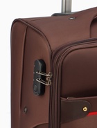 Чемодан на колёсах TEXTURA, кодовый замок, с увеличением, 42×26×68 см, 24", коричневый - Фото 14