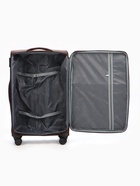 Чемодан на колёсах TEXTURA, 109 л, кодовый замок, текстильный, с увеличением, 47×30×78 см, 28", коричневый - Фото 11