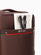 Чемодан на колёсах TEXTURA, 109 л, кодовый замок, текстильный, с увеличением, 47×30×78 см, 28", коричневый 10940845