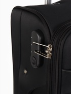 Чемодан 20",Текст,36*25*58,отд на молнии,1 нар/карм, увелич,код замок,4 колеса, черный - фото 65568198