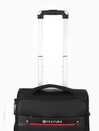 Чемодан на колёсах TEXTURA, 52 л, кодовый замок, текстильный, с увеличением, 36×25×58 см, 20", чёрный - Фото 4