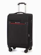 Чемодан на колёсах TEXTURA, 74 л, кодовый замок, с увеличением, 42×26×68 см, 24", чёрный - Фото 2