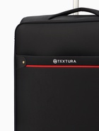 Чемодан на колёсах TEXTURA, 109 л, кодовый замок, текстильный, с увеличением, 47×30×78 см, 28", чёрный - Фото 3