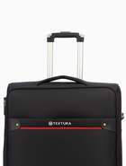 Чемодан на колёсах TEXTURA, 109 л, кодовый замок, текстильный, с увеличением, 47×30×78 см, 28", чёрный - Фото 4