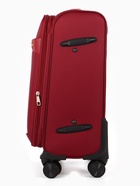 Чемодан на колёсах TEXTURA, 52 л, текстильный, кодовый замок, с увеличением, 36×25×58 см, 20", красный - Фото 5