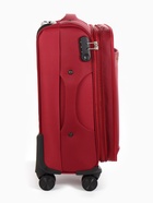 Чемодан на колёсах TEXTURA, 52 л, текстильный, кодовый замок, с увеличением, 36×25×58 см, 20", красный - Фото 7