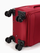 Чемодан на колёсах TEXTURA, 52 л, текстильный, кодовый замок, с увеличением, 36×25×58 см, 20", красный - Фото 9