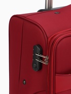 Чемодан на колёсах TEXTURA, 74 л, кодовый замок, с увеличением, 42×26×68 см, 24", красный - Фото 13