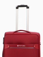 Чемодан на колёсах TEXTURA, 74 л, кодовый замок, с увеличением, 42×26×68 см, 24", красный - Фото 4