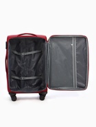 Чемодан на колёсах TEXTURA, кодовый замок, с увеличением, 42×26×68 см, 24", красный - Фото 8