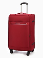 Чемодан на колёсах TEXTURA, 109 л, кодовый замок, текстильный, с увеличением, 47×30×78 см, 28", красный - Фото 2