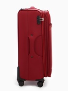 Чемодан на колёсах TEXTURA, 109 л, кодовый замок, текстильный, с увеличением, 47×30×78 см, 28", красный - Фото 11