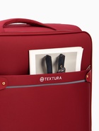 Чемодан 28",Текст,47*30*78,отд на молнии,1 нар/карм, увелич,код замок,4 колеса, красный - фото 809490711