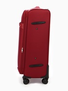 Чемодан на колёсах TEXTURA, кодовый замок, текстильный, с увеличением, 47×30×78 см, 28", красный - Фото 4