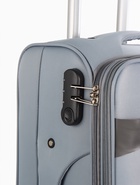 Чемодан на колёсах TEXTURA, 52 л, кодовый замок, текстильный, с увеличением, 36×25×58 см, 20", серый - Фото 13