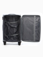 Чемодан на колёсах TEXTURA, 74 л, кодовый замок, с увеличением, наружный карман, 42×26×68 см, 24", серый  (артикул 10940854)  большой выбор товаров оптом и в розницу по низким ценам с доставкой