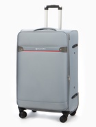 Чемодан 28",Текст,47*30*78,отд на молнии,1 нар/карм, увелич,код замок,4 колеса, т.серый - фото 65568231