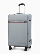 Чемодан на колёсах TEXTURA, 109 л, кодовый замок, текстильный, с увеличением, 47×30×78 см, 28", серый - Фото 2