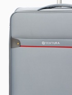 Чемодан на колёсах TEXTURA, 109 л, кодовый замок, текстильный, с увеличением, 47×30×78 см, 28", серый - Фото 3