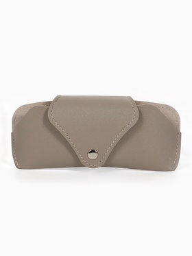 Футляр для очков , 16*3*6,3 см, кнопка, серый 10942624