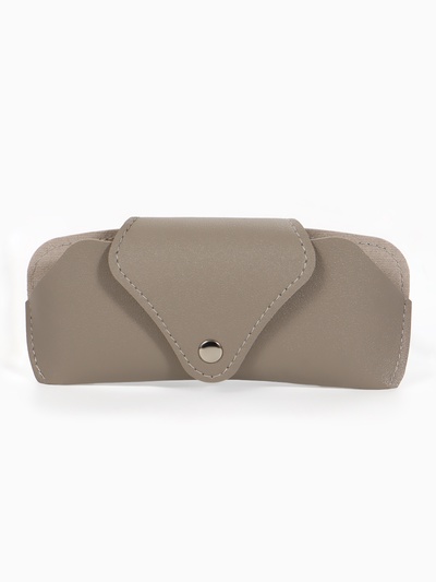 Футляр для очков, на кнопке, 16×3×6.3 см, серый