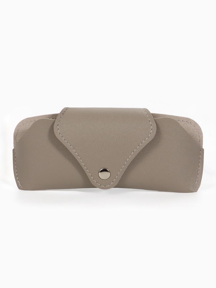 Футляр для очков, на кнопке, 16×3×6.3 см, серый - Фото 1