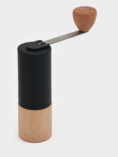 Кофемолка механическая Magistro «Робуста», 21×5.5 см, пластик, тёмное дерево