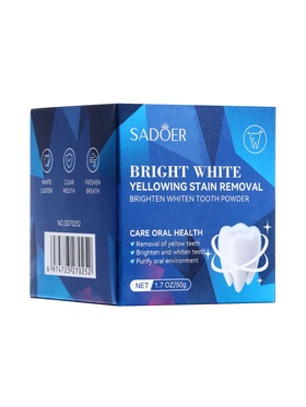 Отбеливающий зубной порошок SADOER, 50 г