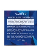 Отбеливающий зубной порошок SADOER, 50 г - Фото 6