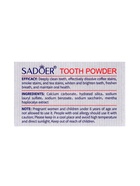 Отбеливающий зубной порошок Sadoer white plus от желтизны, 60 г - Фото 6