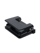 Дырокол металлический, 20 листов, с линейкой, чёрный 10924134