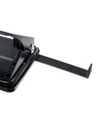 Дырокол металлический, 20 листов, с линейкой, чёрный - Фото 4