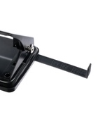 Дырокол металлический, 20 листов, с линейкой, чёрный 10924134