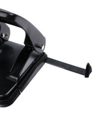 Дырокол металлический, 40 листов, с линейкой, чёрный - Фото 4