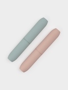 Набор футляров для зубной щётки, 2 шт., голубой, розовый 10938457