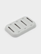 Мыльница для ванной дорожная с крышкой, серая - Фото 5