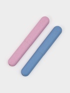 Набор футляров для зубной щётки, 2 шт., голубой, розовый 10938461