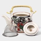 УЦЕНКА Чайник заварочный с металлическим ситом «Беседа», 600 мл, 16×12×9 см - Фото 2