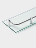 УЦЕНКА Полка для ванной комнаты, металл, стекло 39.5×11×3.7 см - Фото 3