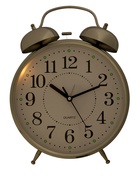 УЦЕНКА Часы - будильник настольные «Классика», с подвесом, дискретный ход, d=20 см, 30×23 см, от батареек 2×АА - Фото 3