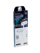 УЦЕНКА Наушники D21, проводные, вакуумные, микрофон, 1 м, Jack 3.5 мм, белые - Фото 3